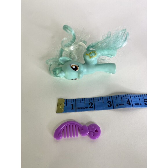 My Little Pony Lyra Heartstrings G4 MLP FIM Brushable Figure Toy With Brush - Picture 8 of 8